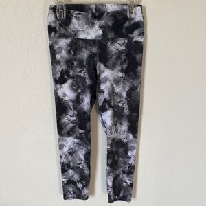 EVCR Women’s Black and Gray Tie-Dye workout Pants Size M